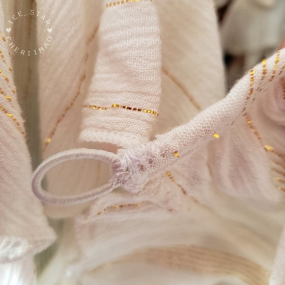 ❤️ SALE ❤️ Free People NWT RARE "The Huxley" Maxi Dress, White Gold Metallic - Picture 15 of 15